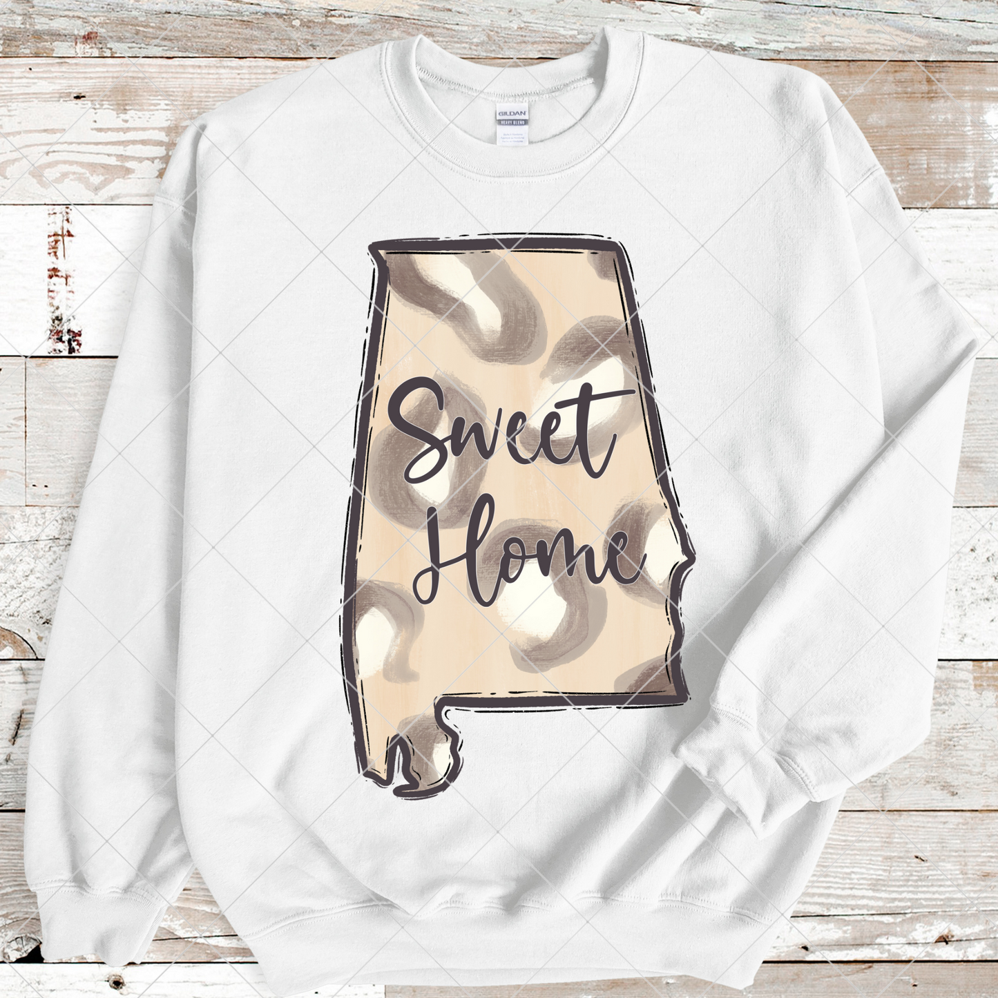 Animal Print Alabama State Shape | Sweet Home Alabama T-Shirt PNG For Sublimation To Make Shirts, Tumblers, Mugs And More | Also Suitable For Sublimation | High Resolution PNG