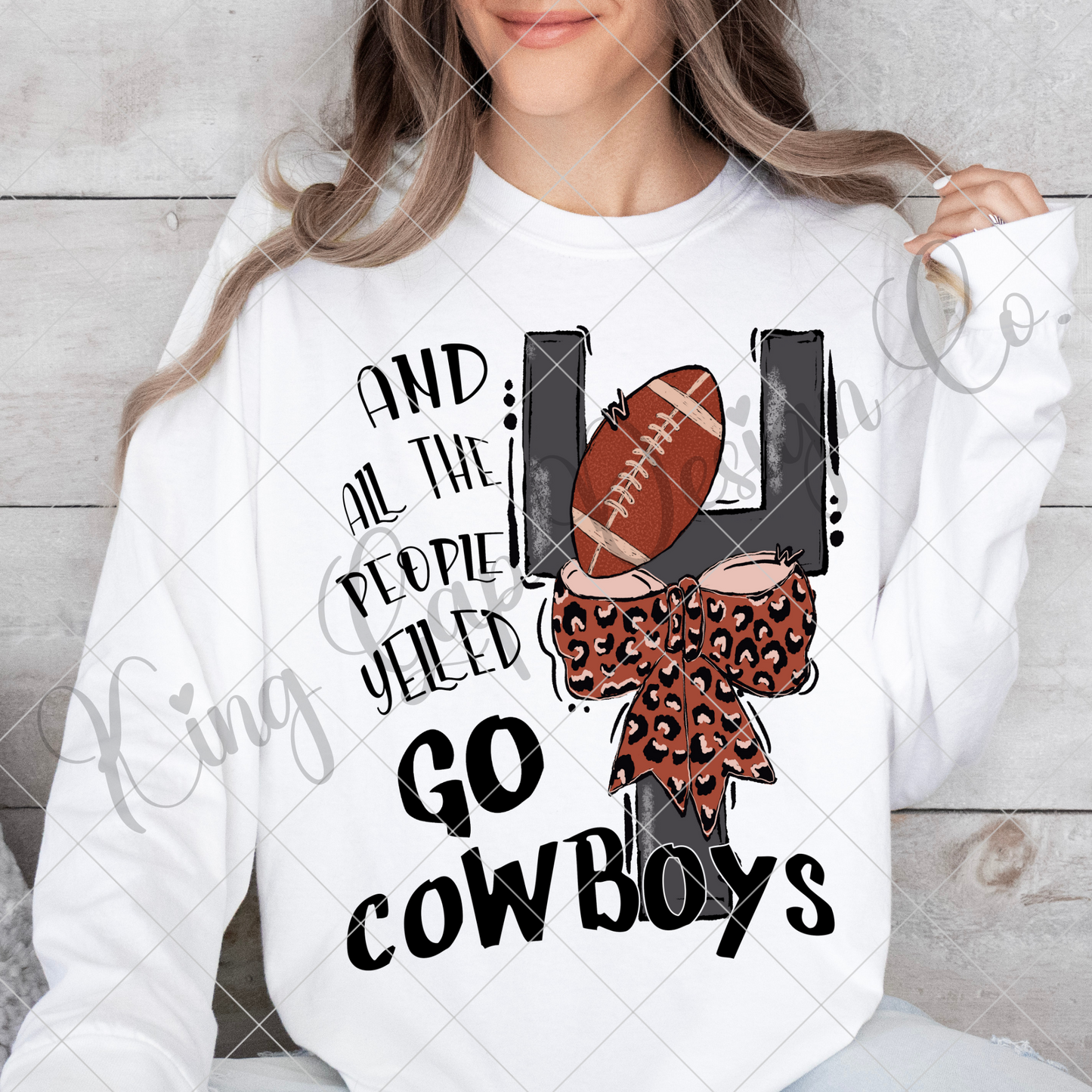 Cowboys Football Sublimation | Cowboys High School Football PNG | Go Cowboys | Cowboys Game Day Gear | Cowboys Sticker PNG | Cowboys Tumbler