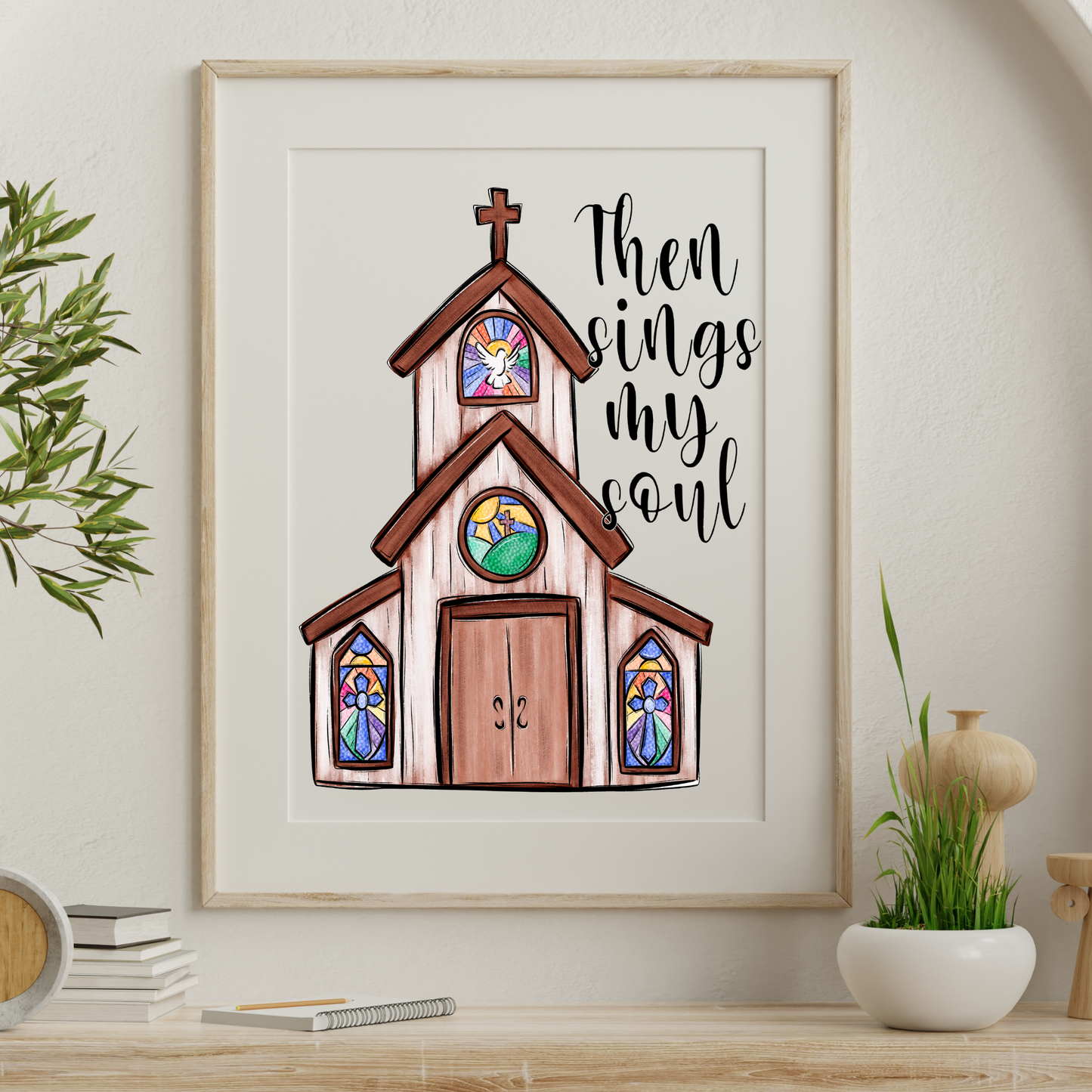 Then Sings My Soul | Ready To Print, Suitable For Framing | High Resolution, 300 DPI Image | Original Design