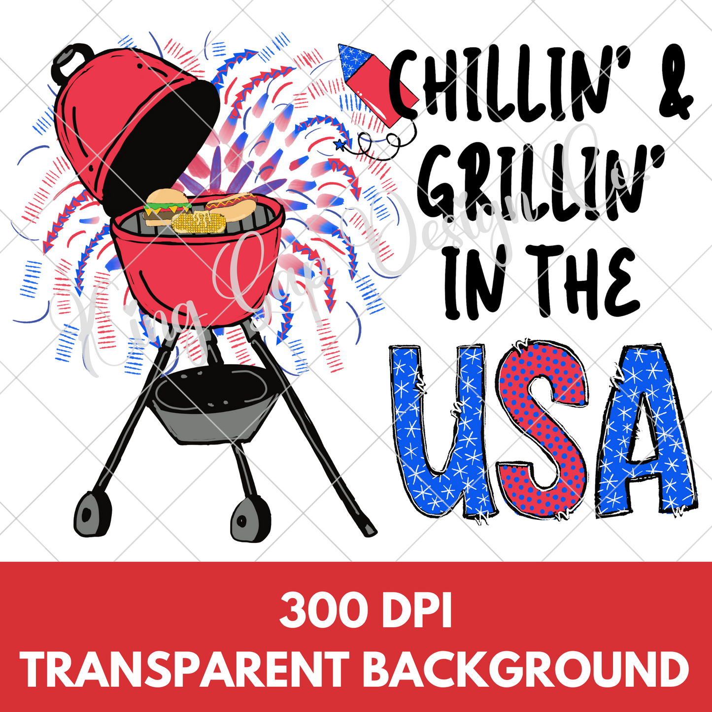Cute Fourth Of July Shirt Design | Patriotic PNG With Red, White And Blue | Independence Day