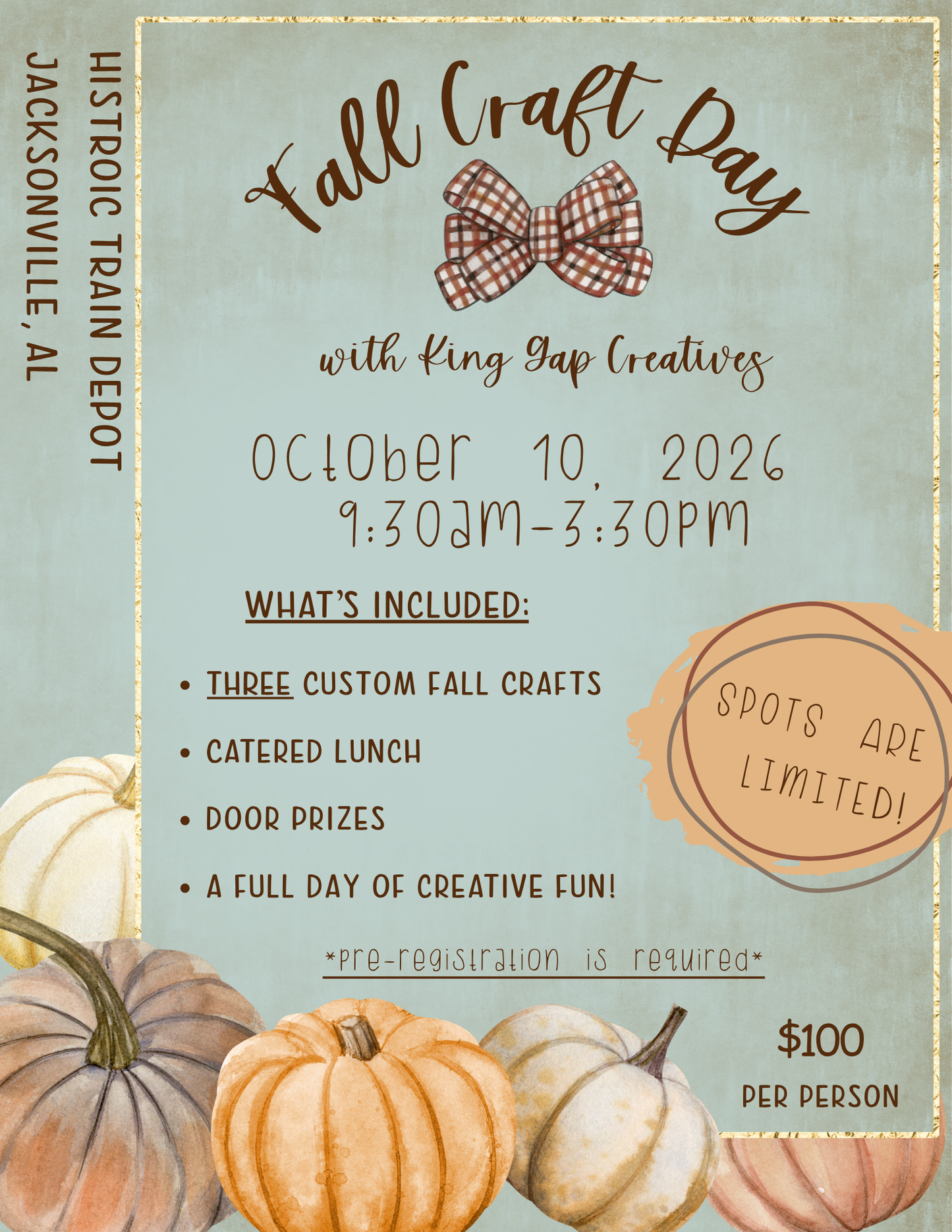Fall Craft Day At The Historic Train Depot In Jacksonville, AL