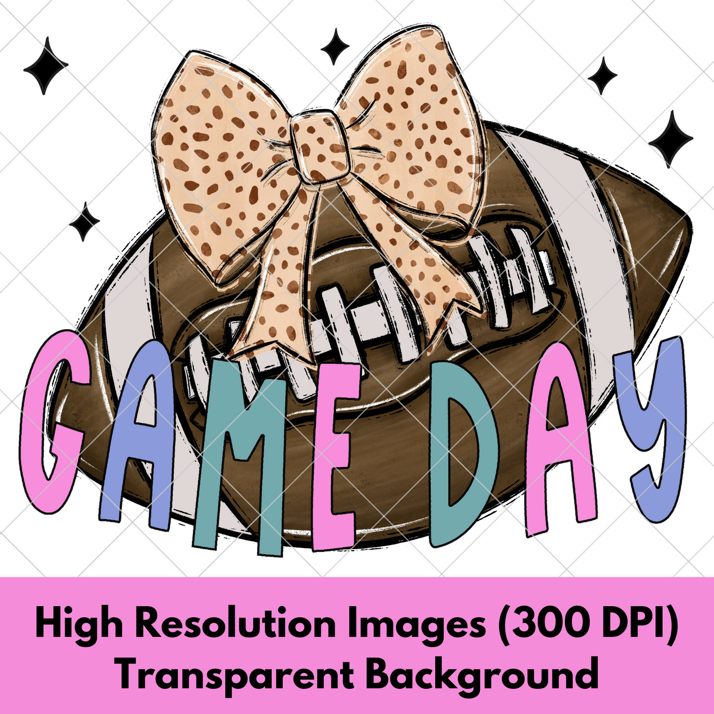 Game Day Football PNG | Football Sublimation | Also Suitable For DTF Transfers, Stickers, Tumblers, Mugs, T-Shirts | High Resolution