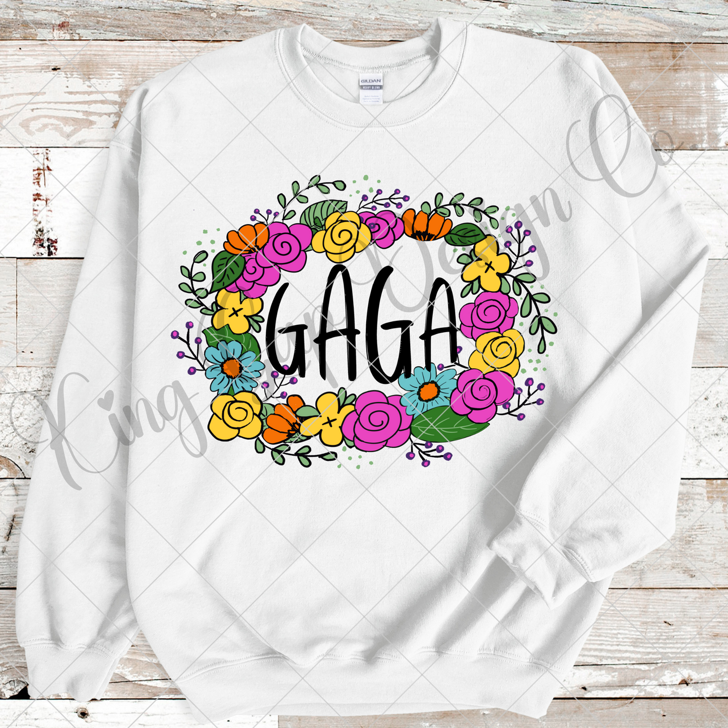 Gaga Shirt Design For Grandmother | Hand Drawn PNG | Unique Gift For GaGa |High Resolution, 300 DPI, Transparent Background