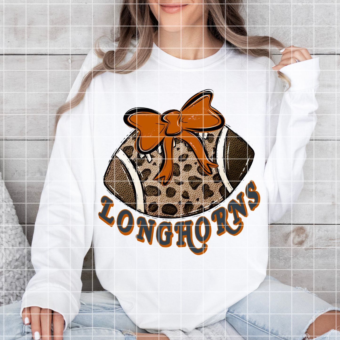 Longhorns Football Game Day Sublimation PNG For Making T-Shirts, Tumblers, Mugs, Dishtowels | Shirt Design For Tigers Fan | Longhorns Sticker Design