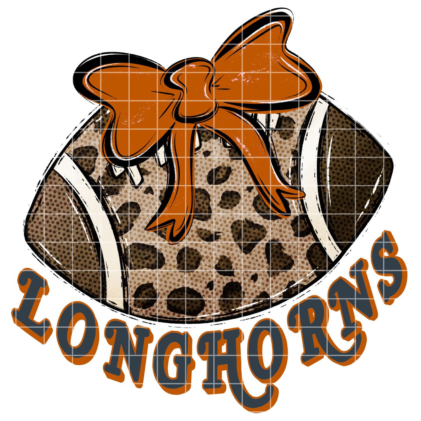 Longhorns Football Game Day Sublimation PNG For Making T-Shirts, Tumblers, Mugs, Dishtowels | Shirt Design For Tigers Fan | Longhorns Sticker Design
