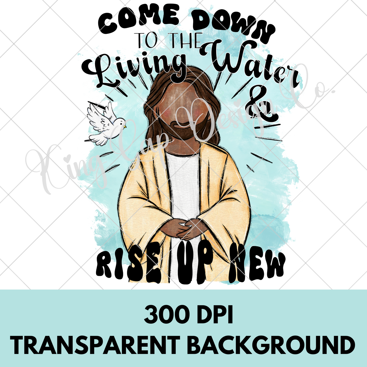 Living Water PNG For Making T-Shirts, Tumblers, Mugs, Stickers, DTF Transfers, Sublimation | High Resolution, 300 DPI Image With Transparent Background
