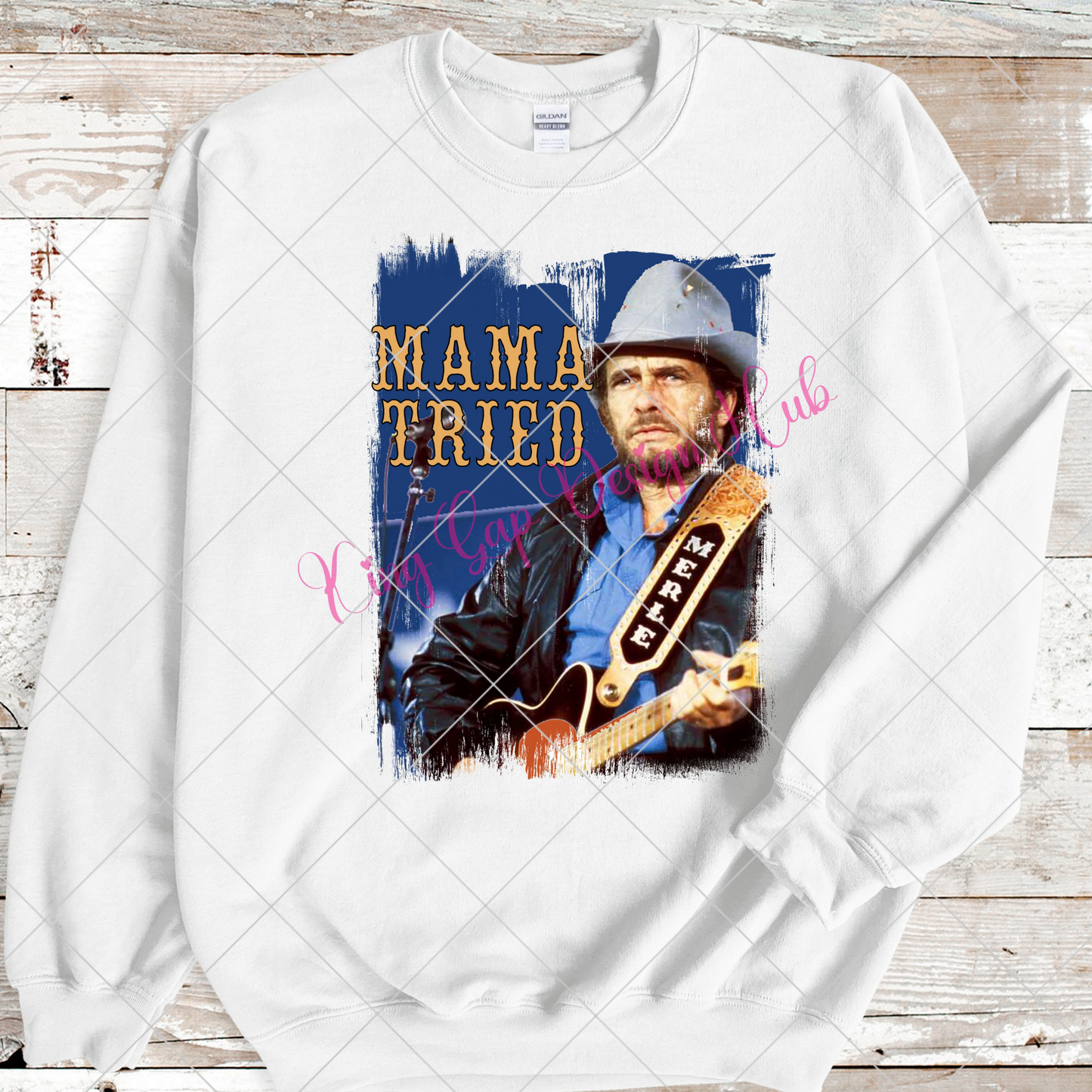 Merle Haggard Unisex T-Shirt PNG | Mama Tried | Country Lyrics PNG | Gift For Country Music Fan| Tumbler Sublimation