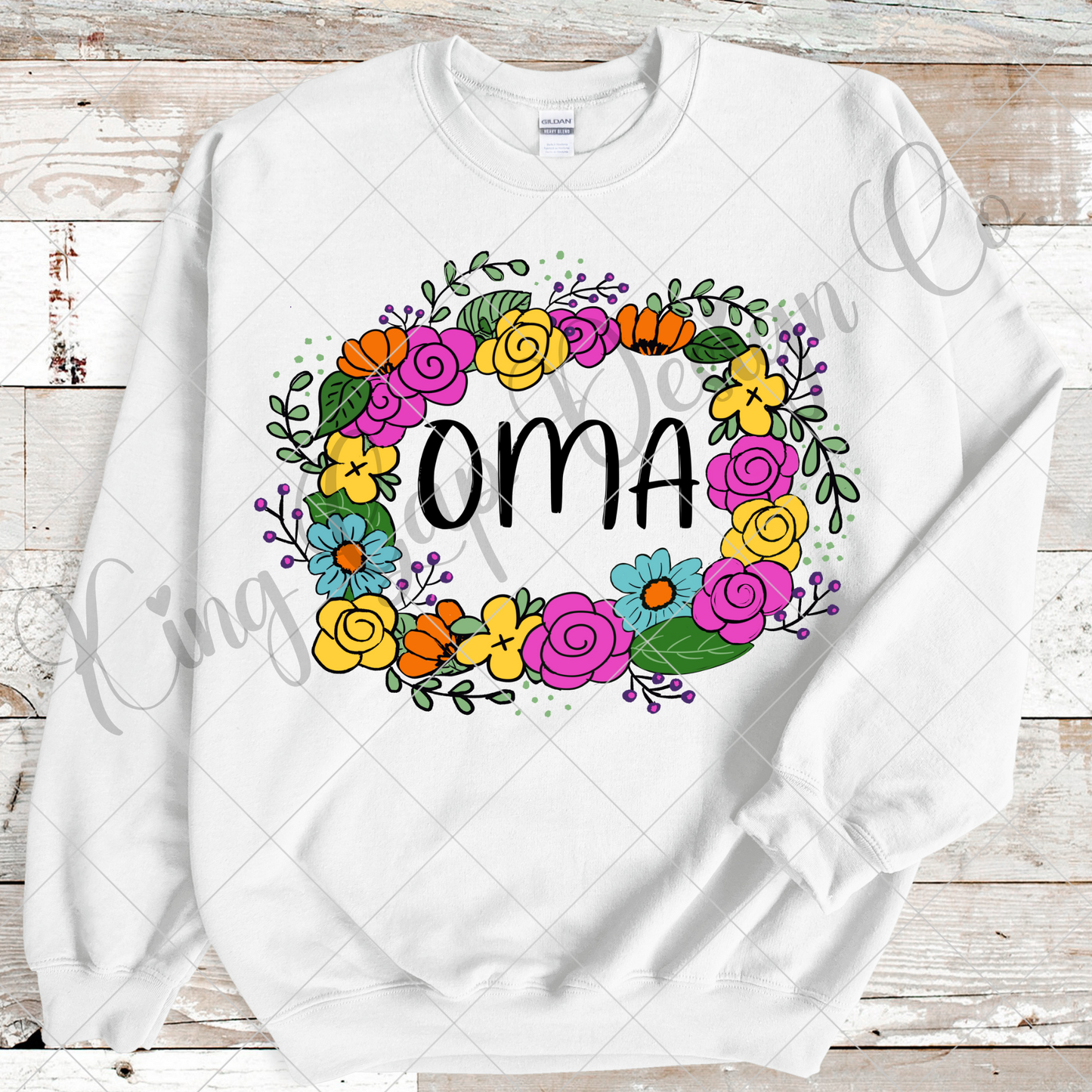Cute Oma Sublimation | Hand Drawn Floral Oma Shirt | Gift For Oma | Oma PNG For DTF Printing | Oma T-Shirt | Oma Tumbler | Oma Sticker PNG