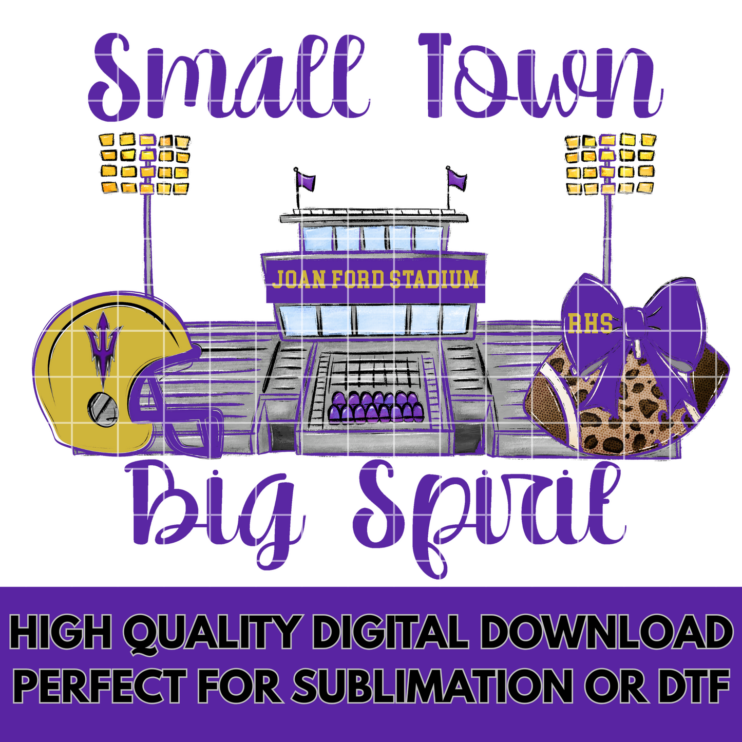 Ragland Purple Devils Football Sublimation | Purple And Old Gold School Colors | PNG For T-Shirts, Tumblers, Cups, Stickers| 300 DPI, Transparent Background