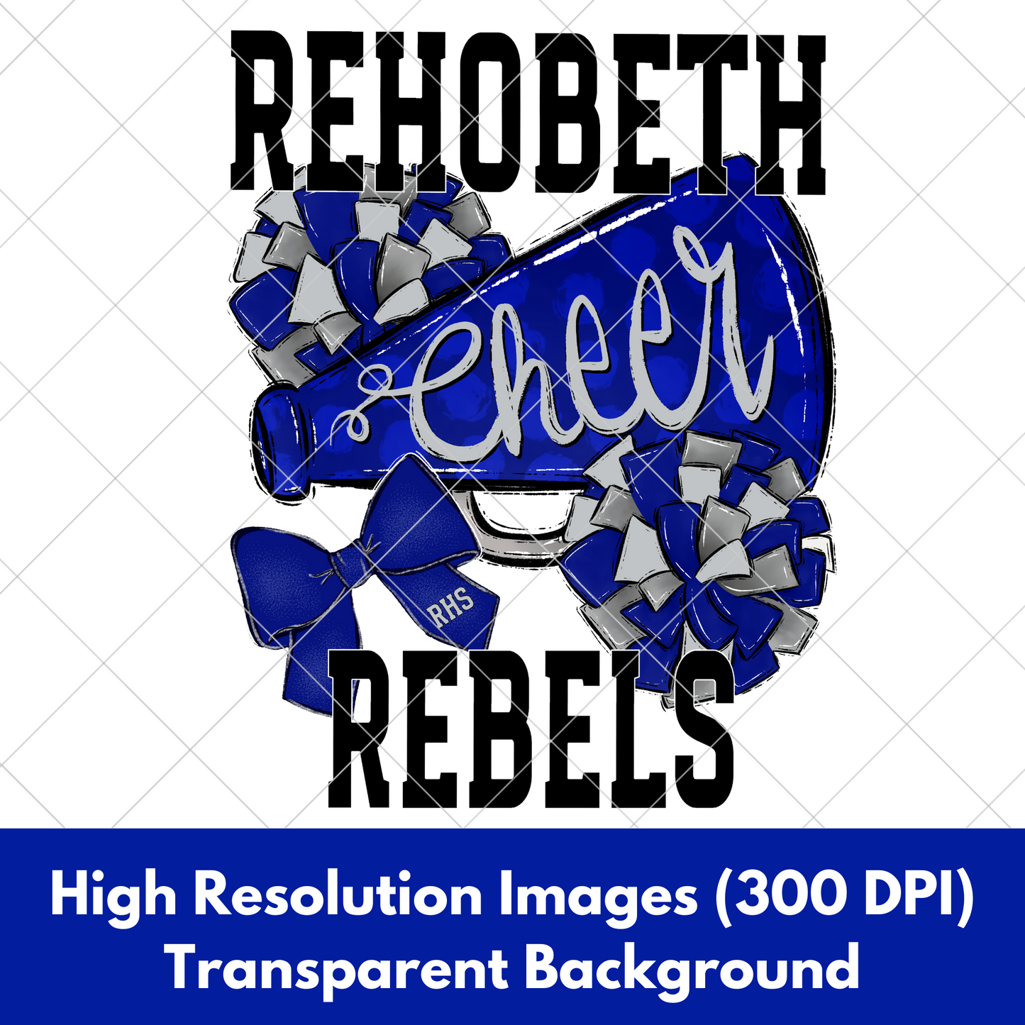 Rehobeth Rebels Sublimation PNG For Making Shirts, Tumblers, Mugs | Rehobeth High School Cheer PNG | Make Stickers | High Resolution Image