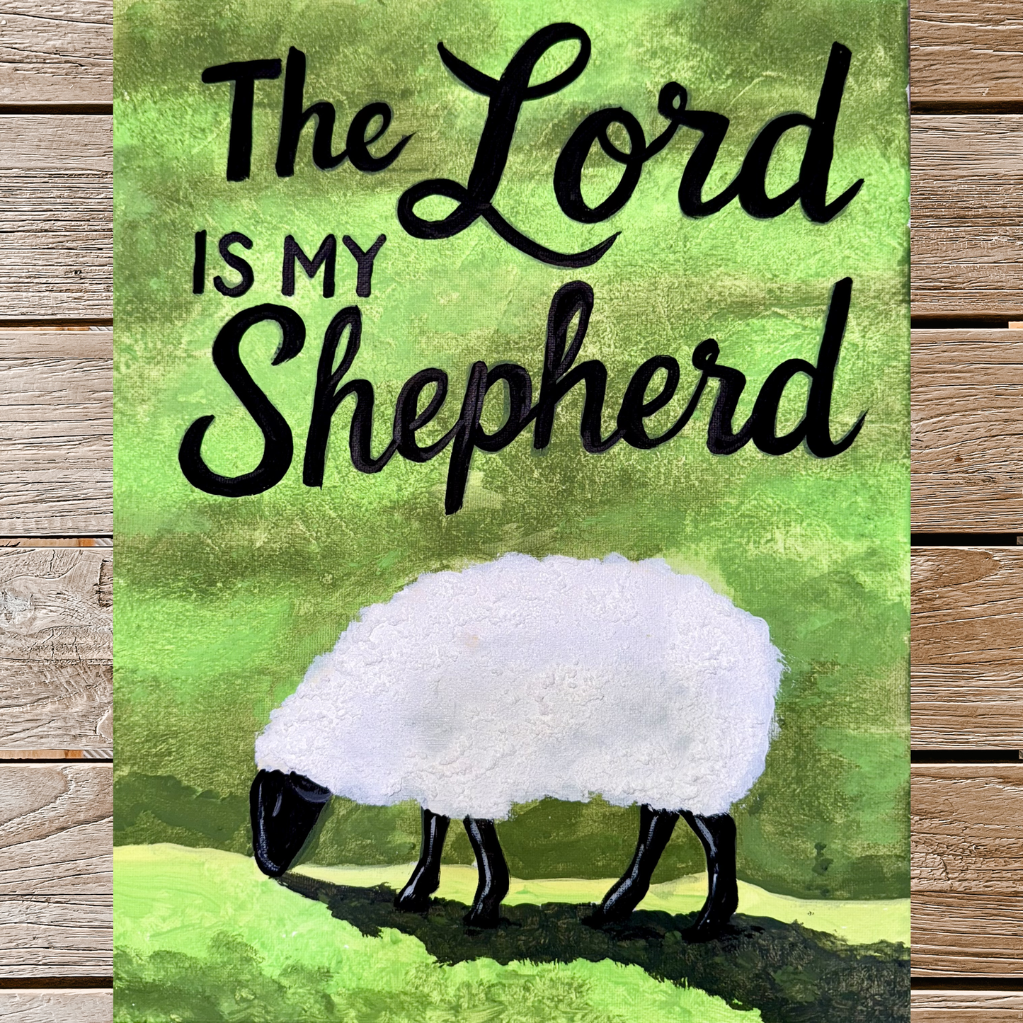 The Lord Is My Shepherd Painting Template | Tracer For Painting | Acrylic Painting | Paint From Home | Tracer, Instructions, And Supply List Included