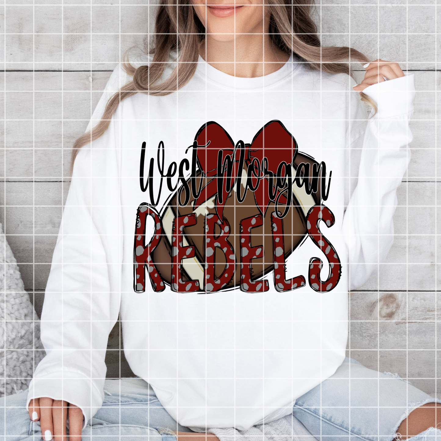 West Morgan High School Football Sublimation PNG | West Morgan Rebels Football | Suitable For T-Shirts, Tumblers, Stickers, DTF Transfers | 300 DPI
