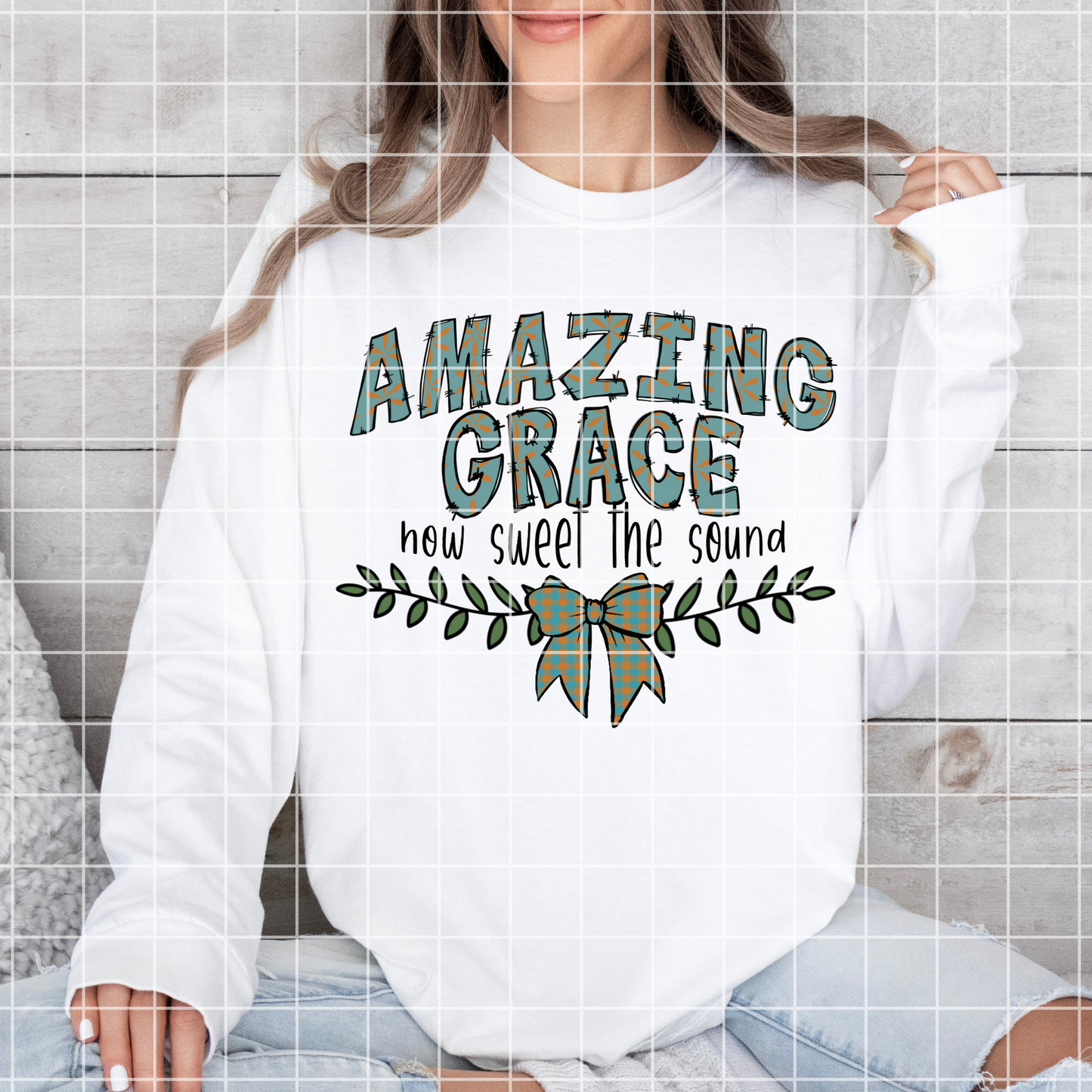 Amazing Grace Sublimation PNG | 300 DPI, Transparent Background | Make T-Shirts, Tumblers, Dish Towels, Stickers With This High Quality PNG