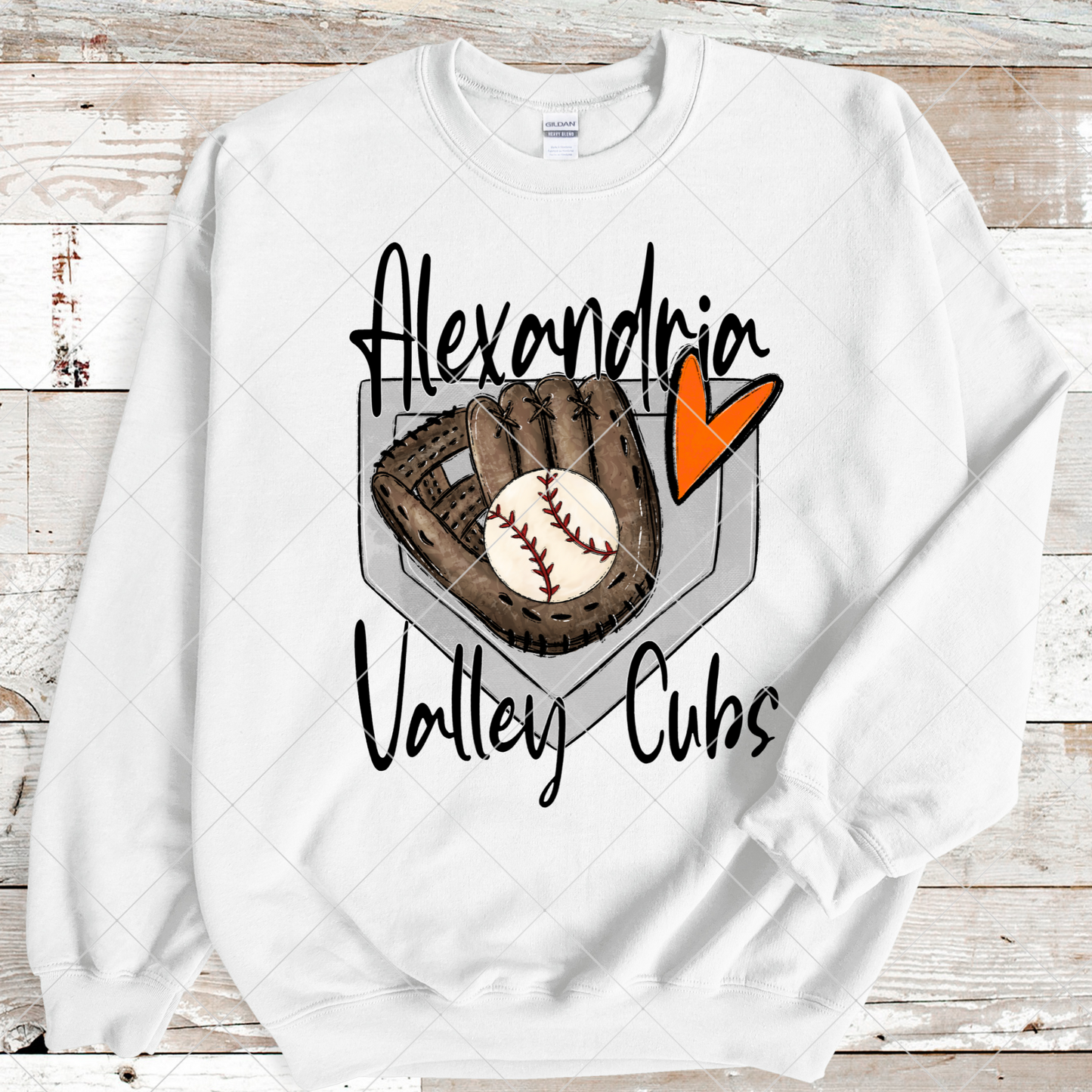 Alexandria Valley Cubs Baseball Sublimation PNG For Making T-Shirts, Mugs, Tumblers, Stickers, Scrapbooks | Alexandria |300 DPI, Transparent Background Image