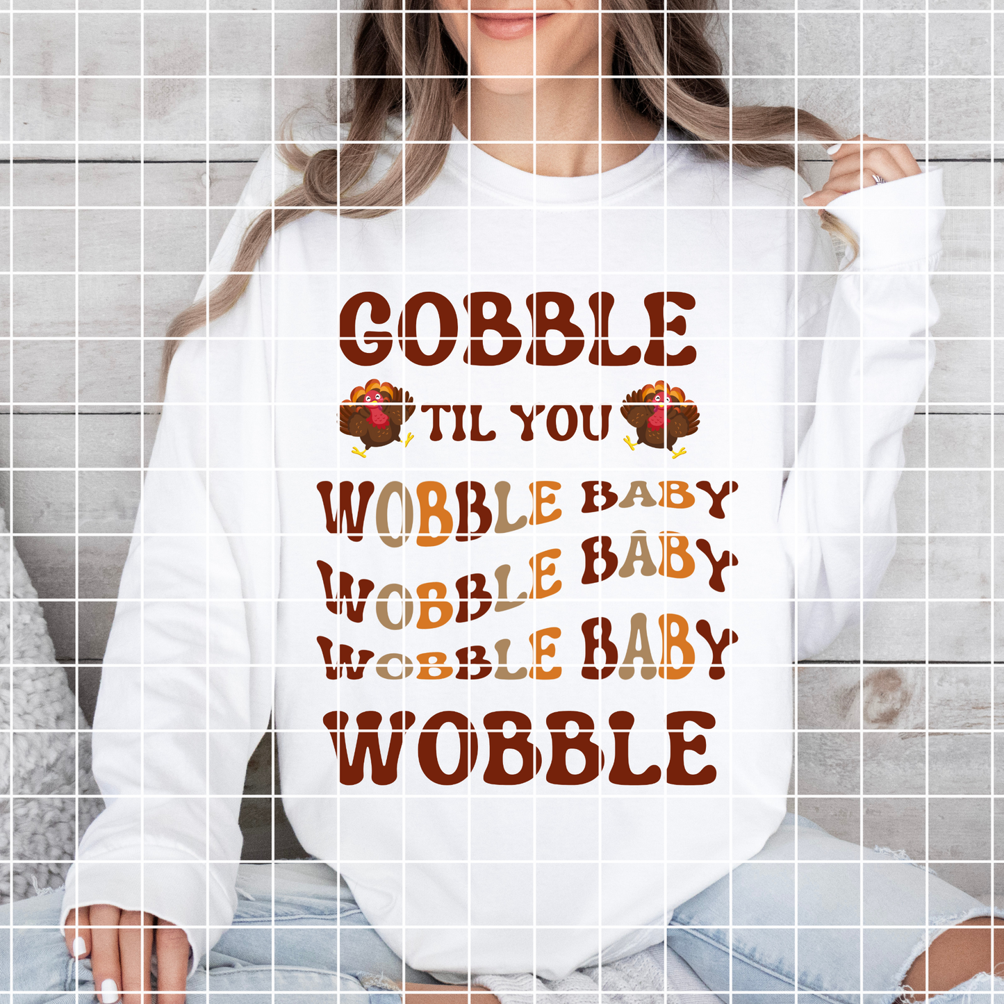 Gobble Til You Wobble PNG|Wobble Dance|Thanksgiving PNG|Sublimation Design|Thanksgiving Digital Design|Instant Download
