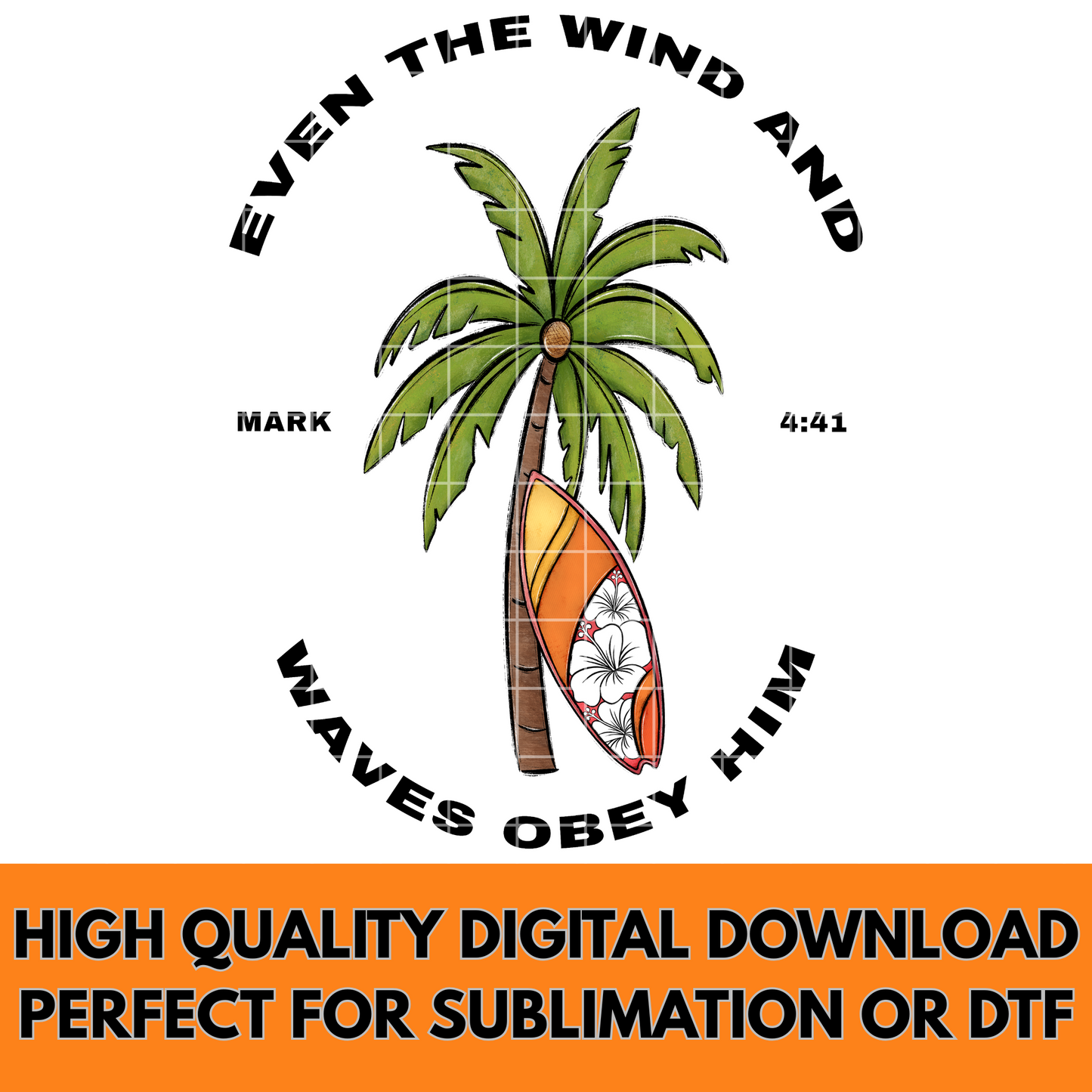 Mark 4:41 Shirt Design For Christian Sublimation | Peace Be Still | Great For DTF Transfers, Stickers, Tumblers, Dish Towels | 300 DPI, Transparent Background