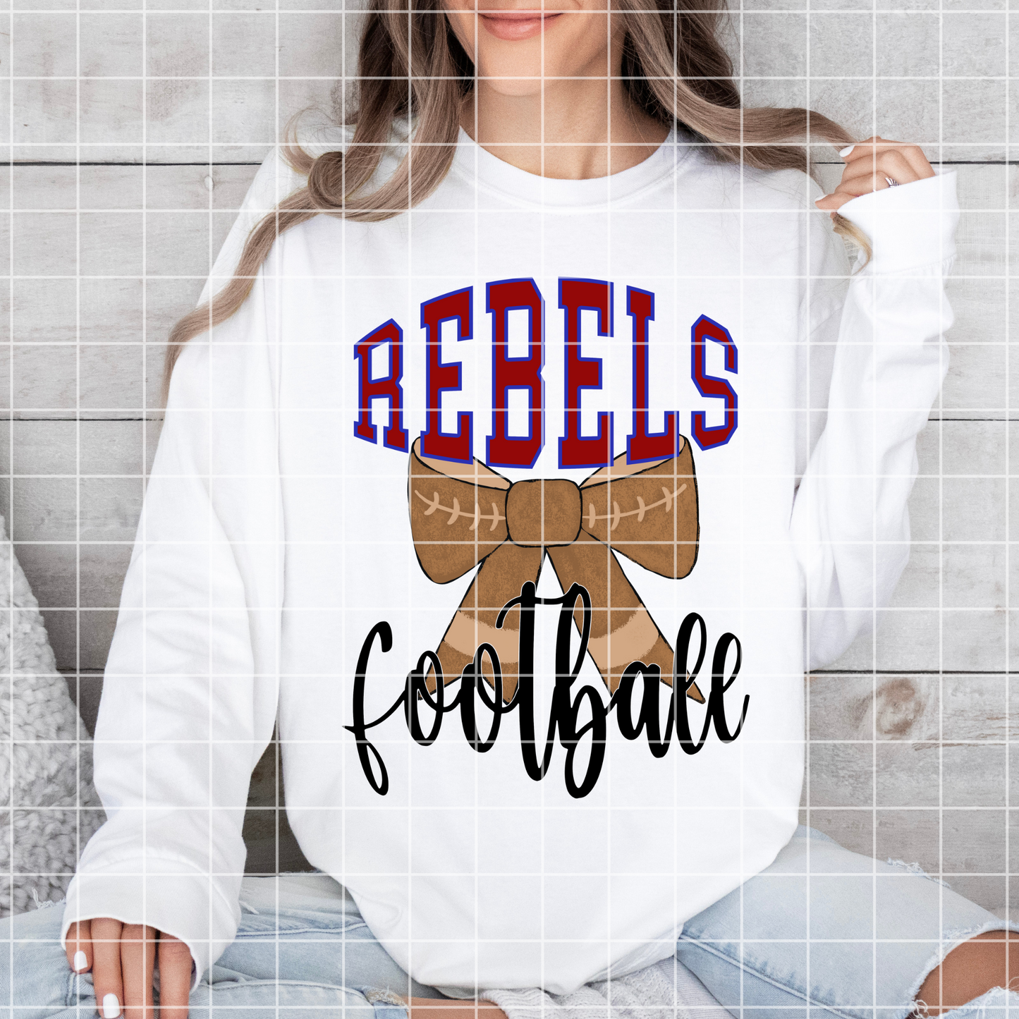 Rebels High School Football PNG For Sublimation, DTF, Stickers, Tumblers, Mugs | Rebels Game Day T-Shirt | High Resolution Rebels Shirt PNG