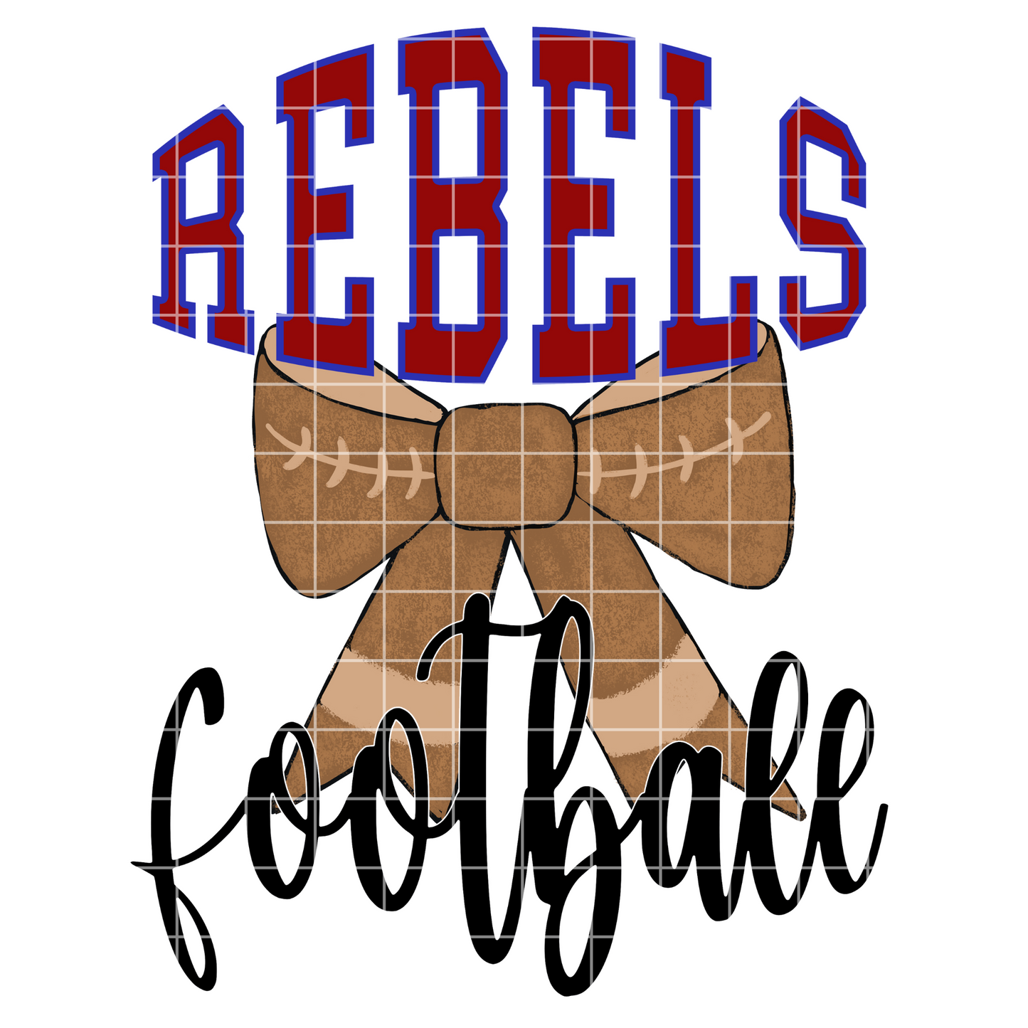 Rebels High School Football PNG For Sublimation, DTF, Stickers, Tumblers, Mugs | Rebels Game Day T-Shirt | High Resolution Rebels Shirt PNG