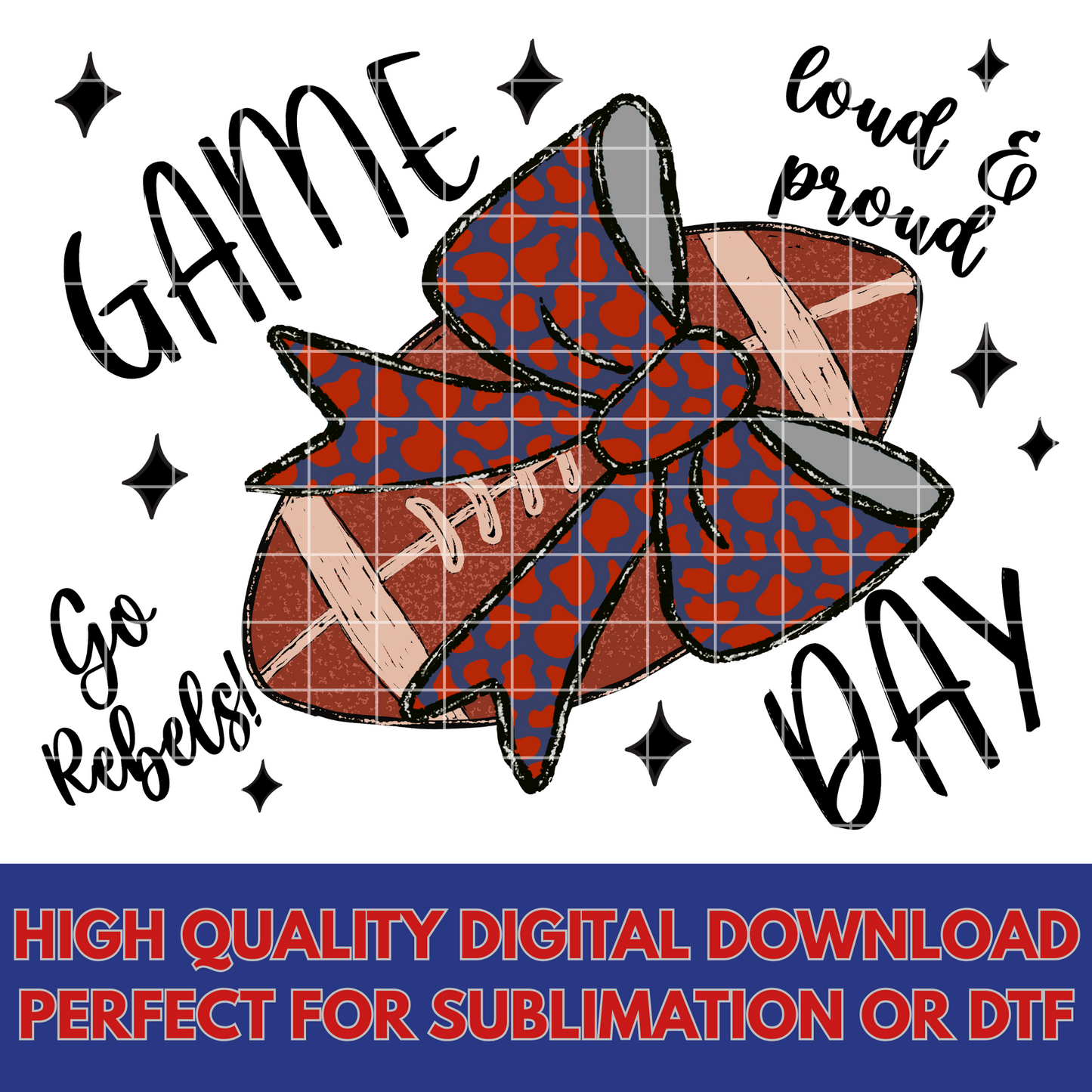 Rebels Football Sublimation PNG For Shirts, Mugs, Tumblers, Dishtowels | Rebels Game Day Shirt For Rebels Fan |Rebels DTF|Rebels Sticker PNG