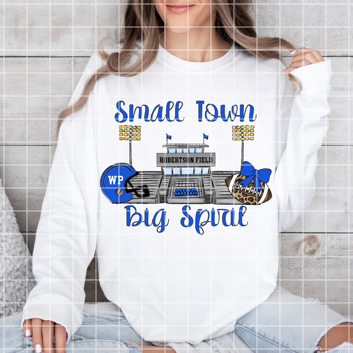White Plains Wildcats Football Sublimation | PNG With Robertson Field For T-Shirts For Wildcats Fans | 300 DPI, Transparent Background