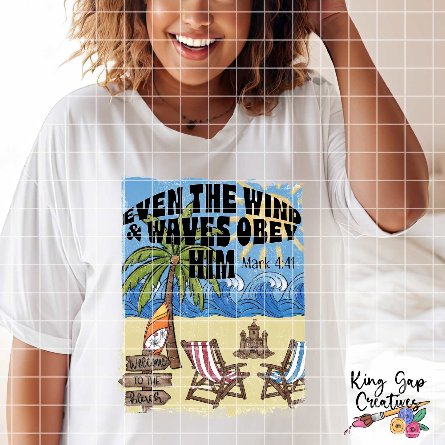 Christian Sublimation Design | Peace Be Still | Great For DTF Transfers, Stickers, Tumblers, Dish Towels | 300 DPI, Transparent Background