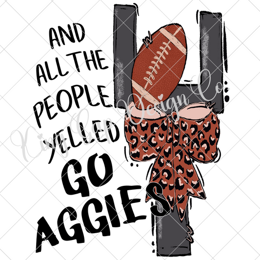 Aggies Football Sublimation PNG | Shirt For Aggies Football Fan | Aggies High School Football | Aggies Sticker | Aggies Mug | Aggies Tumbler