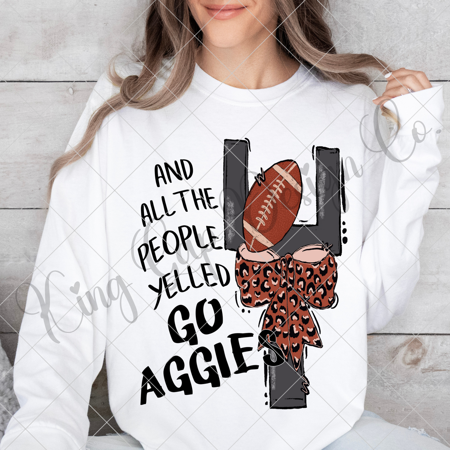 Aggies Football Sublimation PNG | Shirt For Aggies Football Fan | Aggies High School Football | Aggies Sticker | Aggies Mug | Aggies Tumbler