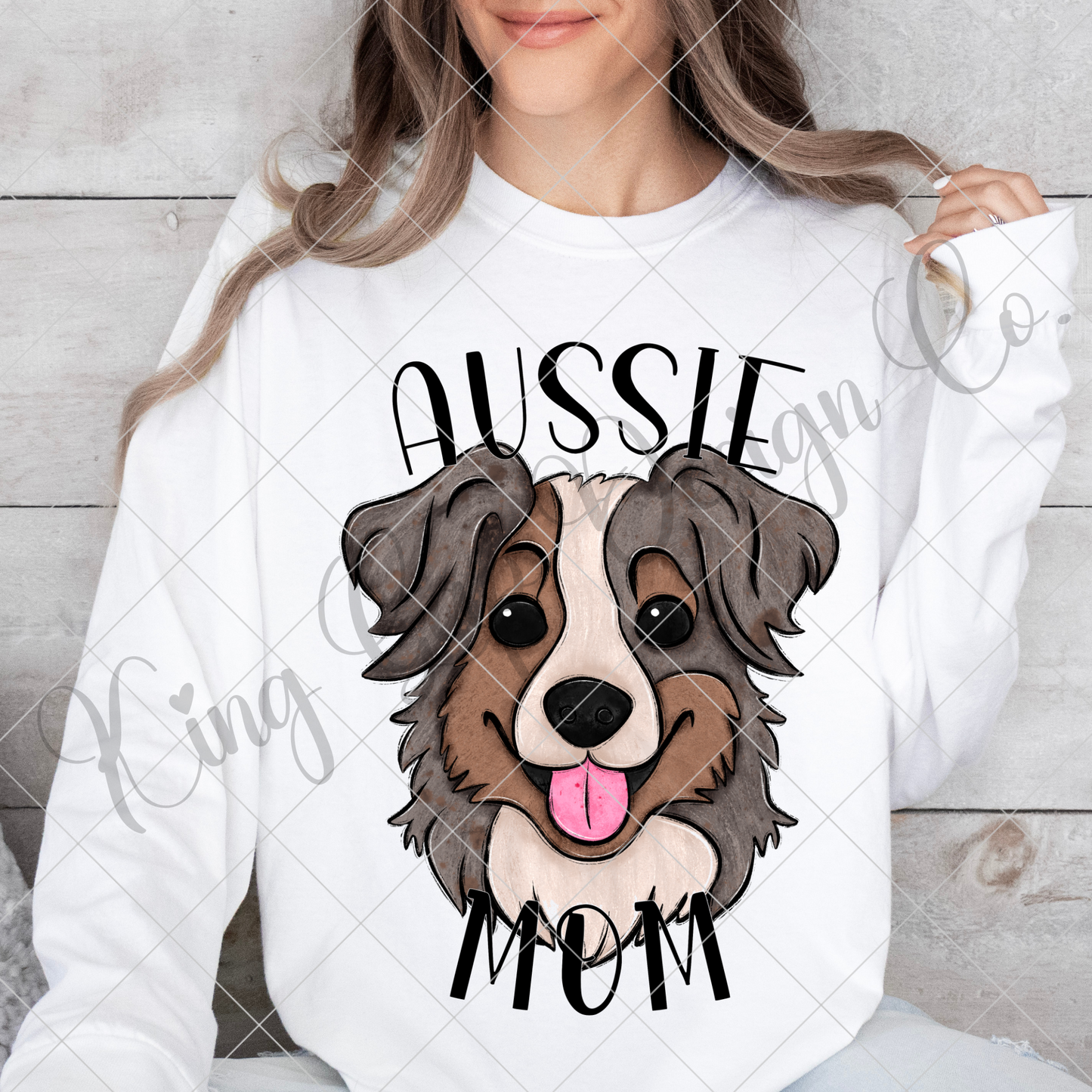 Aussie Mom PNG For Making T-Shirts, Tumblers, Mugs, Stickers, Sublimation, DTF Transfers| Dog Mom Shirt Design | High Resolution, 300 DPI With Transparent Background