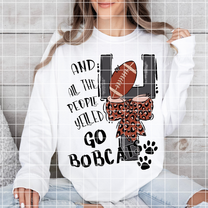 Bobcats Sublimation | Bobcats Football | Go Bobcats | Bobcats T-Shirt Design | Bobcats Tumbler Design | Bobcats Sticker PNG | Bobcats Mascot