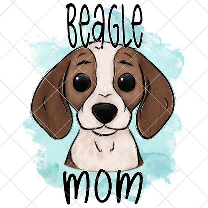 Beagle Hound Mom PNG For Making T-Shirts, Tumblers, Mugs, And More | Cute Shirt For Dog Mom |High Resolution, 300 DPI, Transparent Background