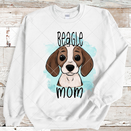 Beagle Hound Mom PNG For Making T-Shirts, Tumblers, Mugs, And More | Cute Shirt For Dog Mom |High Resolution, 300 DPI, Transparent Background