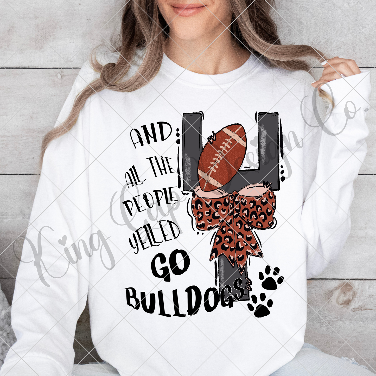 Bulldogs Sublimation | Go Bulldogs | Bulldogs Football T-Shirt Design | Bulldog Fan Shirt PNG | Bulldogs Sticker | Bulldogs Tumbler