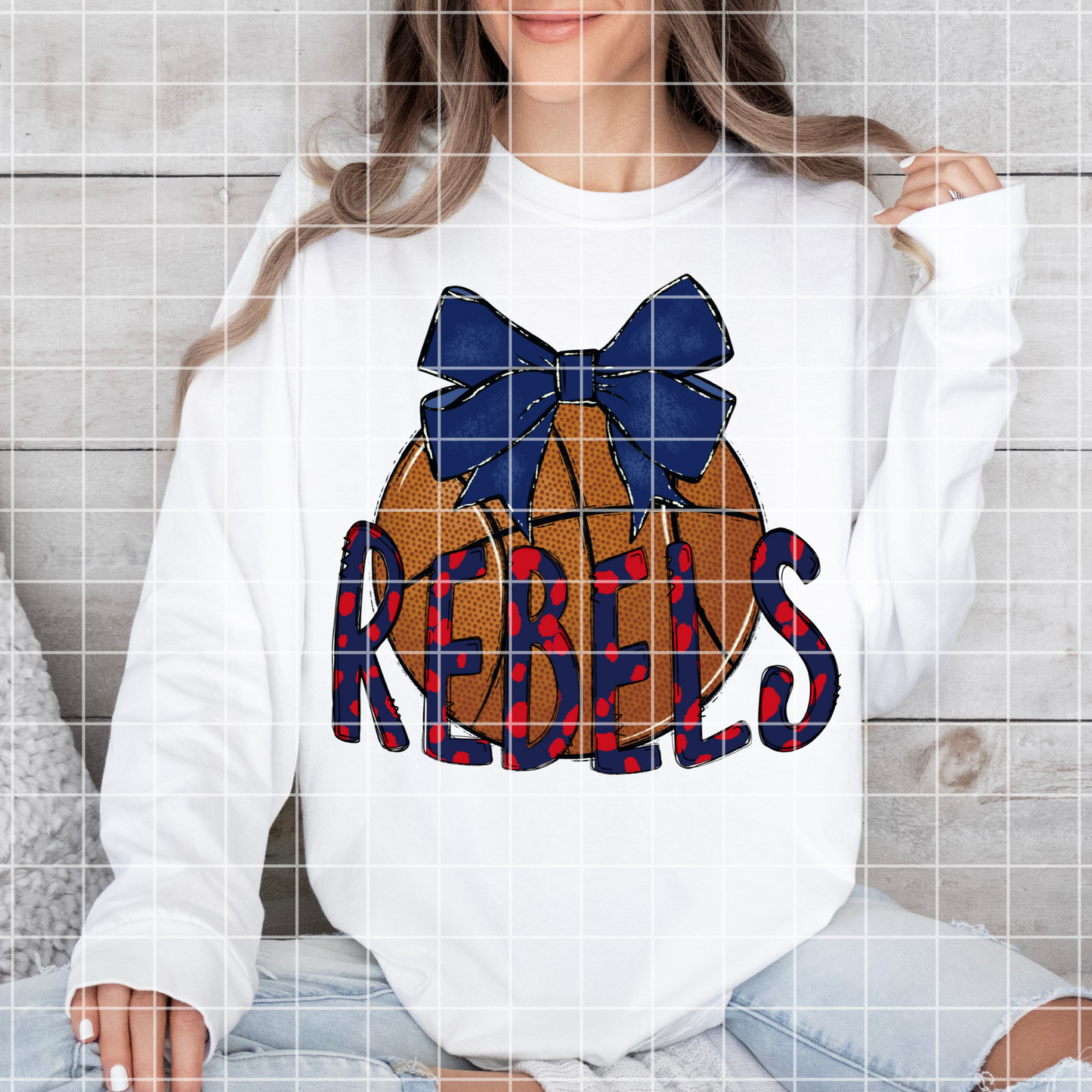 Rebels Basketball PNG | Rebels Sublimation PNG For Making T-Shirts, Tumblers, Mugs, Stickers, DTF Transfers | Shirt For Rebels Fan | High Resolution