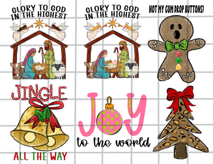Christmas PNG Design Bundle For Making Shirts, Cups, Tumblers, Wall Art | Baby Jesus | Two Files Included|High Quality, 300 DPI Image With Transparent Background