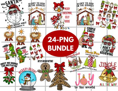 Christmas PNG Design Bundle For Making Shirts, Cups, Tumblers, Wall Art | Baby Jesus | Two Files Included|High Quality, 300 DPI Image With Transparent Background