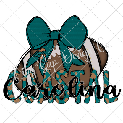 Coastal Carolina Football PNG Design For Coastal Carolina Fan | Make T-Shirts, Tumblers, Mugs, Stickers, DTF Transfers And More With This High Resolution, 300 DPI Image