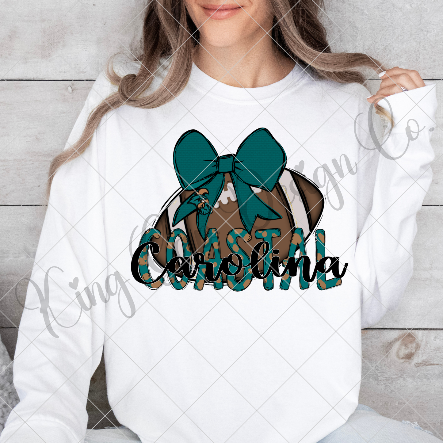 Coastal Carolina Football PNG Design For Coastal Carolina Fan | Make T-Shirts, Tumblers, Mugs, Stickers, DTF Transfers And More With This High Resolution, 300 DPI Image