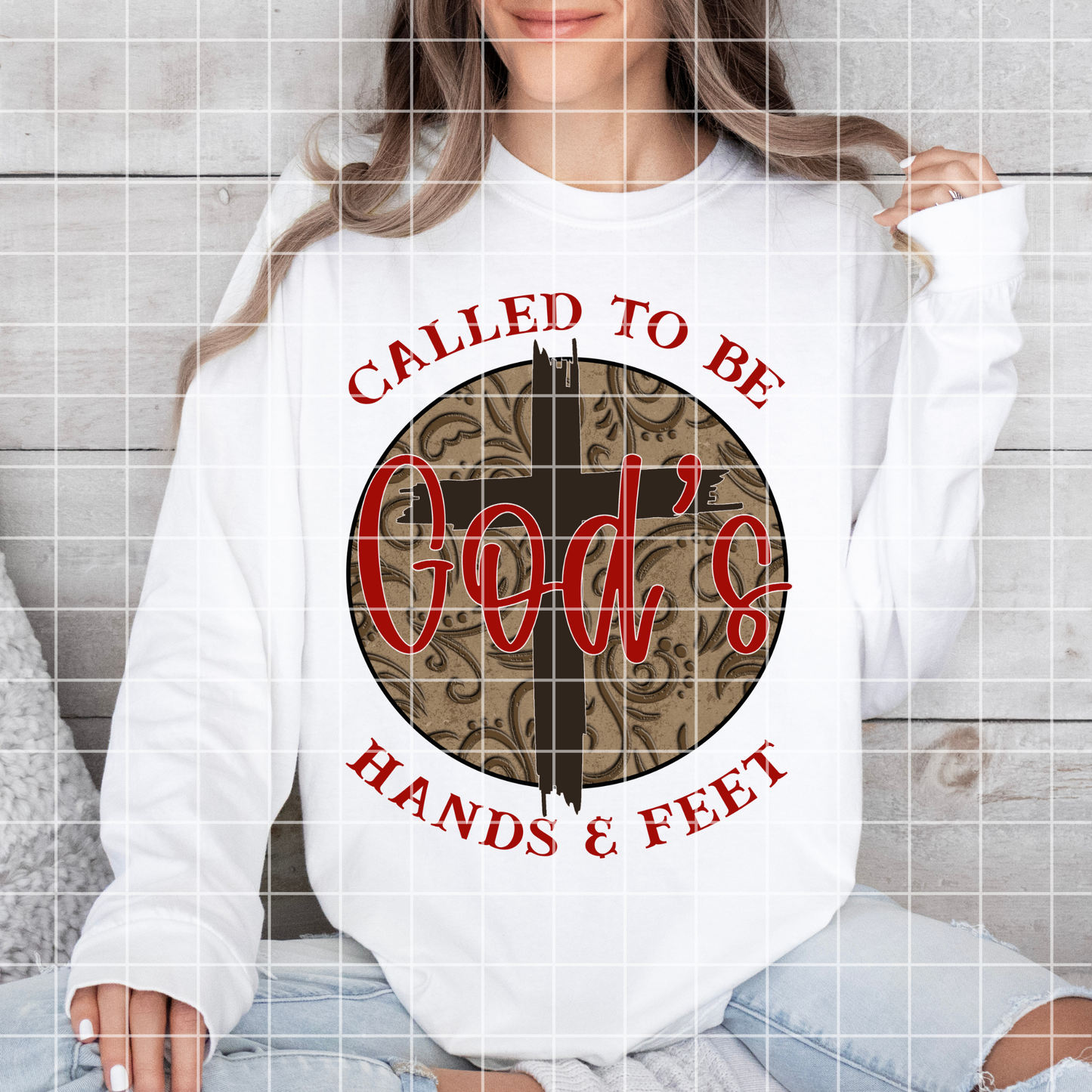 God's Hands And Feet | Christian PNG Design For Making Shirts, Cups, Tumblers, Wall Art | High Quality, 300 DPI Image With Transparent Background