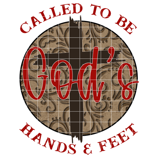 God's Hands And Feet | Christian PNG Design For Making Shirts, Cups, Tumblers, Wall Art | High Quality, 300 DPI Image With Transparent Background