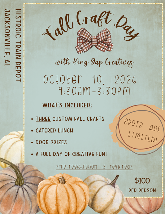 Fall Craft Day At The Historic Train Depot In Jacksonville, AL