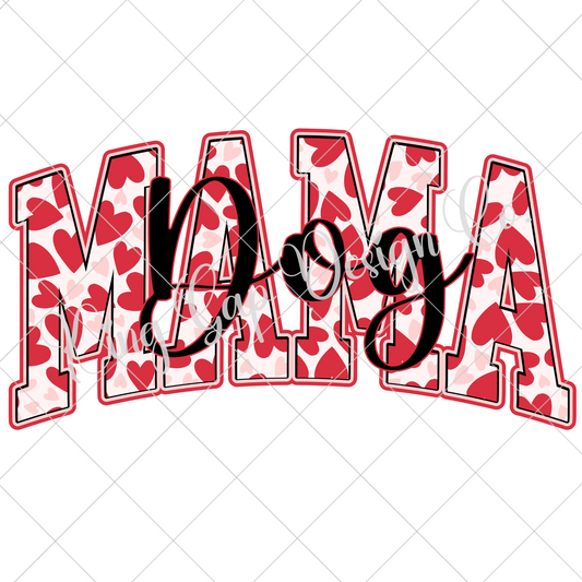 Dog Mama PNG File For Making T-Shirts, Mugs, Tumblers, Stickers, Sublimation And DTF Transfers |High Resolution, 300 DPI, Transparent Background