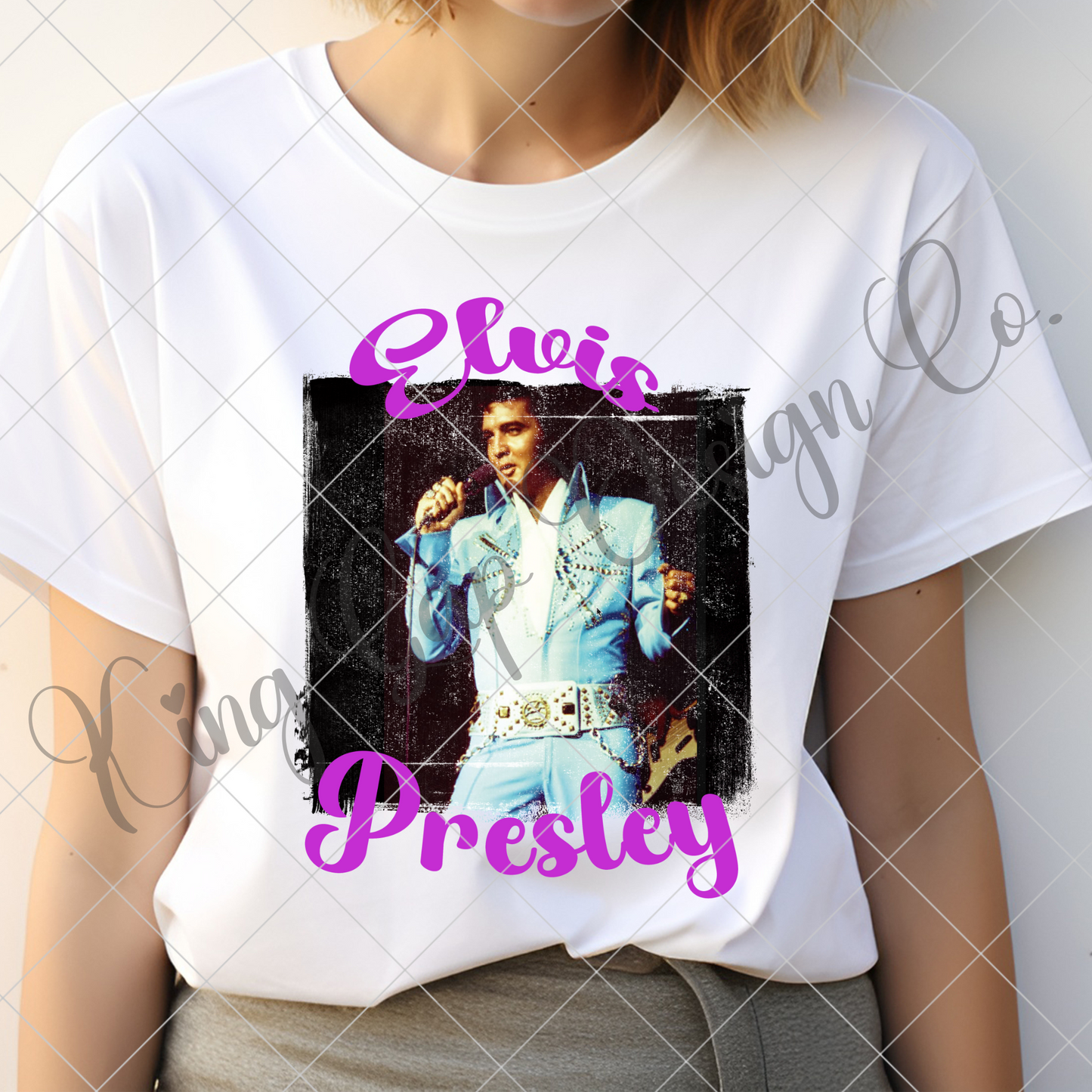 Elvis Presley PNG |High Resolution, 300 DPI, Transparent Background Image For Making T-Shirts, Tumblers, Mugs And More | Sublimation And DTF Transfers | Gift For Elvis Fan