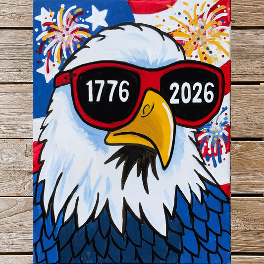 Patriotic Eagle Painting Template | Tracer For Painting | Acrylic Painting | Paint From Home | Tracer, Instructions, And Supply List Included | American Eagle