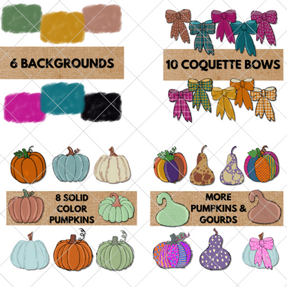 Fall Faves Clipart Bundle | Over 100 Commercially Licensed Images To Use Any Way You Choose | Create Unique Designs Of Your Own Using This Clipart For Use On Both Physical And Digital Products |High Resolution, 300 DPI, Transparent Background Images