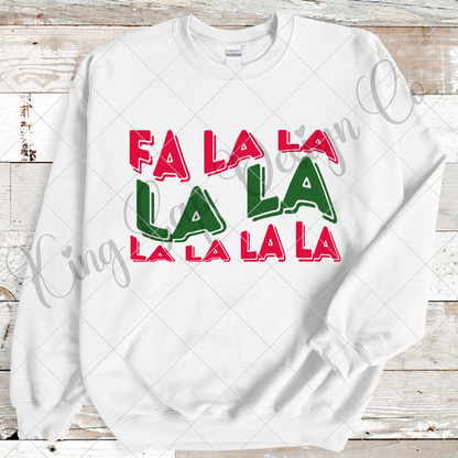 Fa-La-La Cute Christmas Sublimaiton PNG For Sublimation Or DTF | Make Shirts, Tumblers, Mugs And More | |High Resolution, 300 DPI, Transparent Background