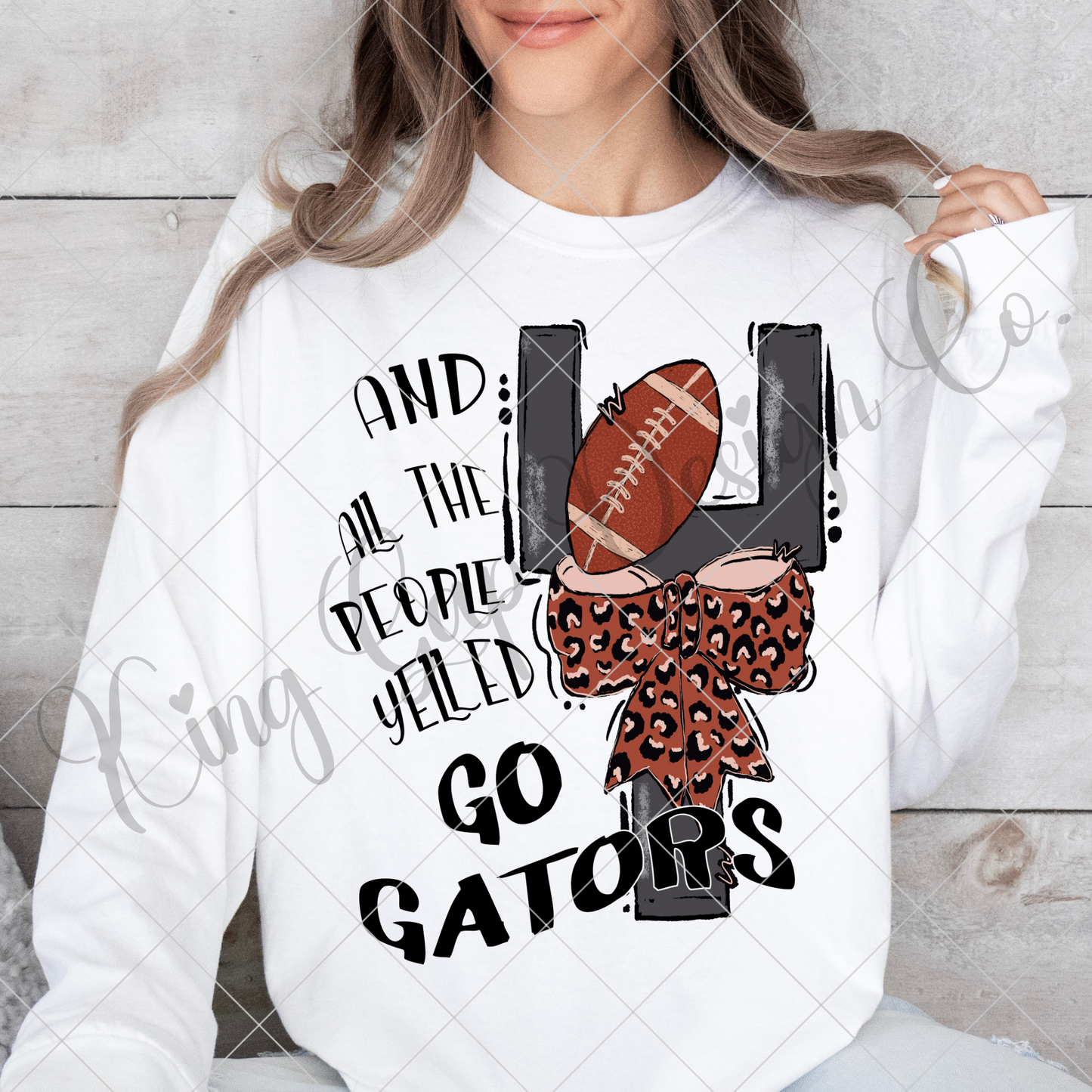 Gators Football Sublimation | Gators High School Football Game Day Shirt Design For Shirt Makers | Go Gators