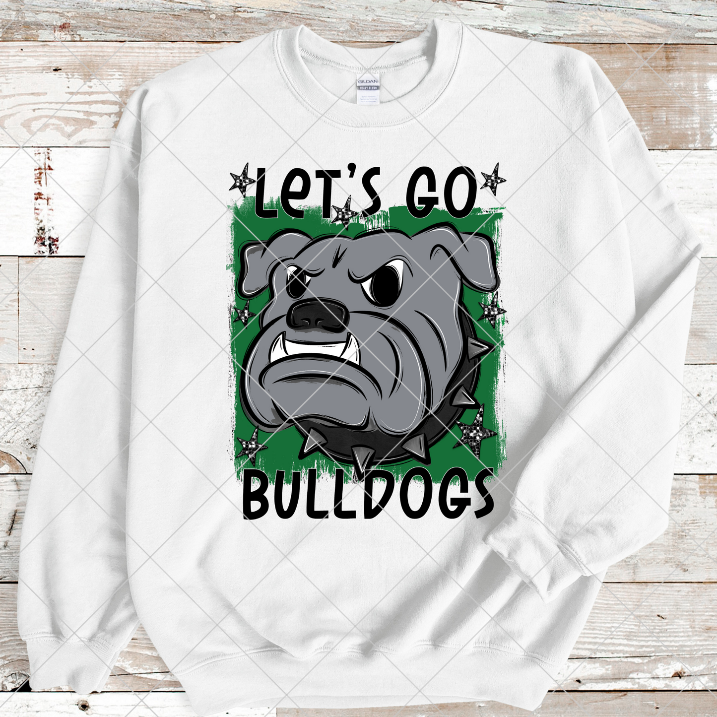 Bulldogs Sublimation PNG For Making T-Shirts, Sweatshirts, Tumblers, Mugs And More | Go Dawgs |Green School Colors| Also Suitable For DTF | High Resolution Image | Bulldog Pride | Bulldog Spirit