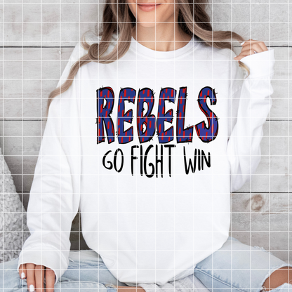 Rebels Football Sublimation PNG | Shirt For Rebels Fan | Rebels Basketball | Rebels Sticker | Rebels DTF | 300 DPI, Transparent Background