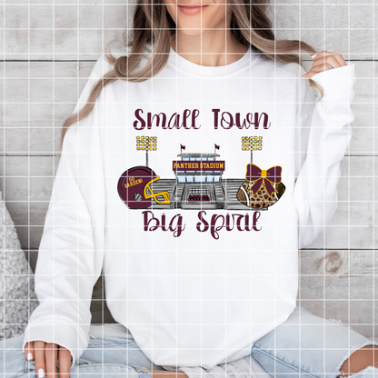 Spring Garden Panthers Football Sublimation | Maroon And Gold School Colors | PNG For T-Shirts, Tumblers, Cups, Stickers| 300 DPI, Transparent Background