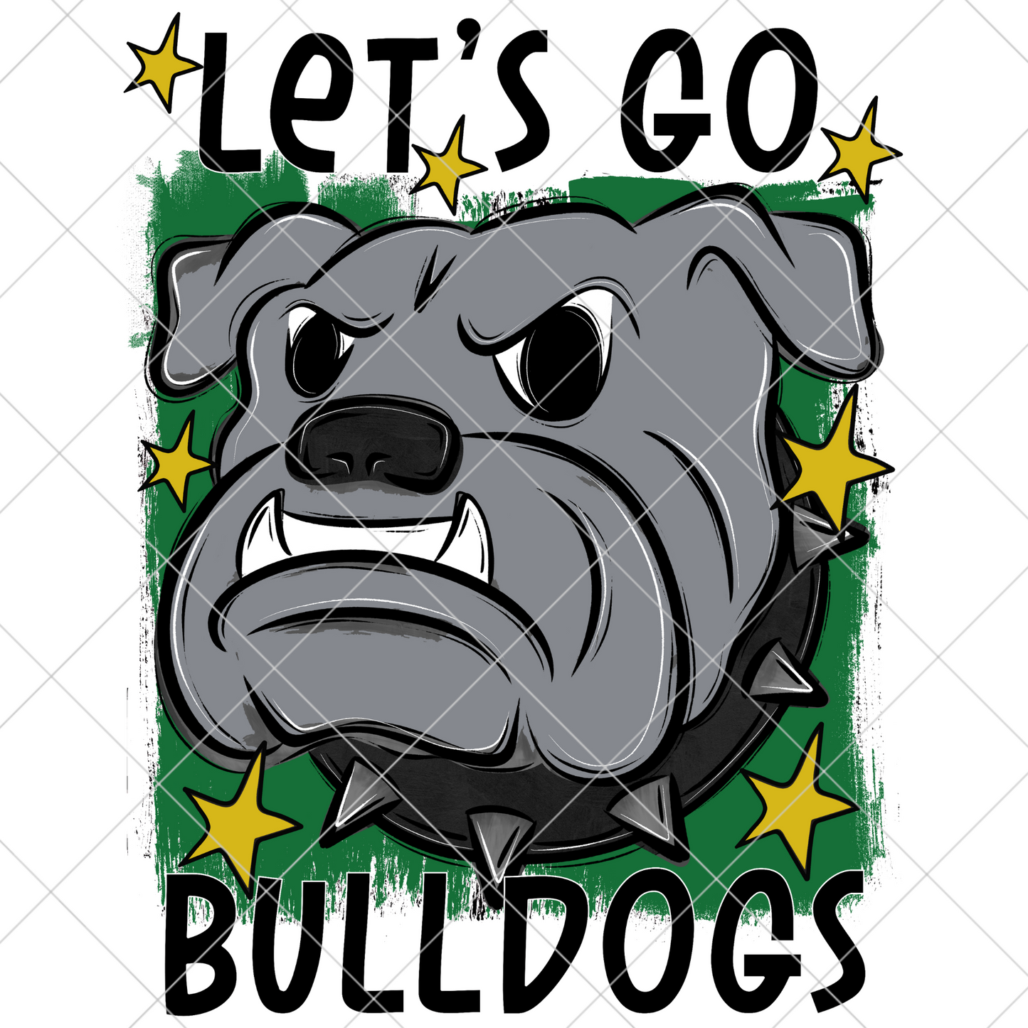 Bulldogs Sublimation PNG For Making T-Shirts, Sweatshirts, Tumblers, Mugs And More | Green And Gold School Colors| Also Suitable For DTF | High Resolution Image | Bulldog Pride | Bulldog Spirit